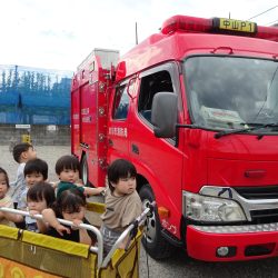 消防自動車が来ました！