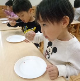 食育イベント☆調味料の食べ比べ